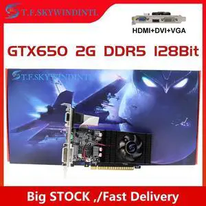 Small Chassis GTX650 2g GPU graphics desktop DDR5 128bit For Gaming Game HDMI DVI VAG PC Computer