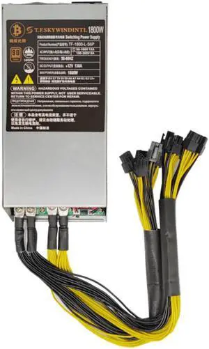 mining power supply 1800W GPU Miner PSU power supply mining For 12v for ASIC Miner GPU MinerL3+ S9 Z9 Z11