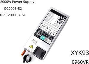 2000W Mining Power Supply For Server D2000E-S2 DPS-2000EB-2A XYK93 0960VR EPP 80 Plus Platinum Power Supply