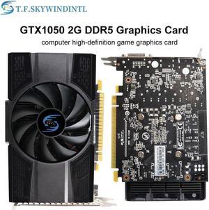 Gtx1050 2gb GPU Deskptop Graphics Cards 128Bit GDDR5 Video Cards for nVIDIA Geforce D5 2GB Map VGA VideoCards DP/HDMI/DVI