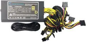 T.F.SKYWINDINTL Power Supply 1600w 120mm Fan 20/24pin 12V ATX PSU For BTC RX470 RX480 RX570 GPU Miner 1600W 12V 133A Miner PSU