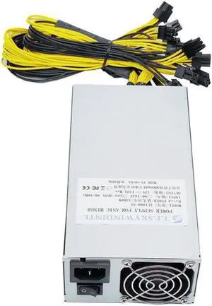 1800W 1U Mining Power Supply Ethereum Power Supply 1800W Asic Bitcoin Monero Miner PSU Mining Antminer Power Supply Bitcoin S7