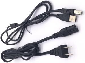 USB Cable+Power Cord Printer for Canon Pixma MX340 MX410 MX360 MX456 MX350 MX495
