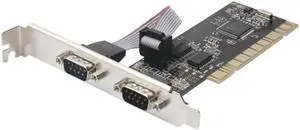 PCIE 2 Port Serial Expansion Card Pci Express To Industrial RS232 Serial Port Adapter 9Pin For Desktop Pc