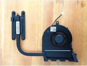 T6X66 0T6X66 CN-0T6X66 Genuine Cooling Fan + Heat-sink AT1PJ001RC0 for Dell Inspiron 15 5567 5767 UMA Laptop