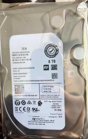 For Dell ST8000NM012A 0F4JXT 8T SATA 7.2K Server Hard Drive 09X09C