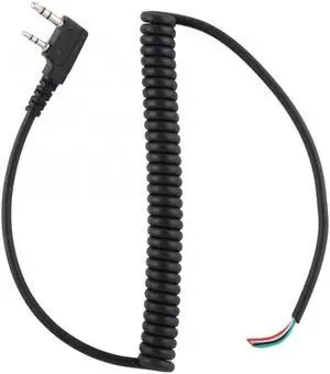 Speaker Mic Walkie Talkie Speaker Cable For Baofeng UV5R For Kenwood TK-240 For Linton Hand Mic 2 pin 4 Wire Speaker Mic Line