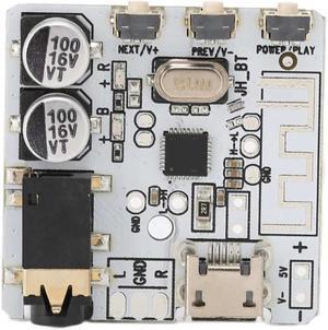 Bluetooth Audio Receiver Board DIY Car Speaker Amplifier Module Bluetooth 5.0 Stable Stereo Amplifier Board with Button Control