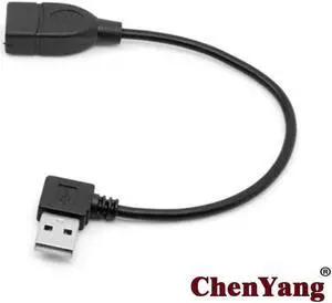 Left Angled 90 Degree USB 2.0 A Type Male to Female Extension Cable 20cm Left Angled 90 Degree USB 2.0 A Type Male to Female Extension Cable 20cm