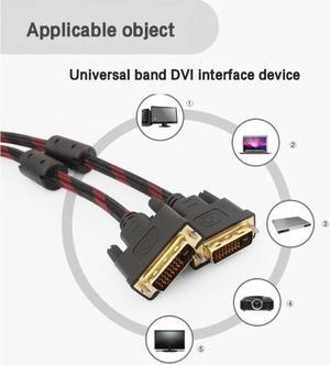 1.5M DVI Cable 1080P DVI 24+1 male to male Extension Cable for HDTV Computer Projector PS3