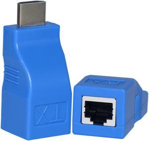 4K HDMI-compatible Extender Extension up to 30m Over CAT5e / 6 UTP LAN Ethernet Cable RJ45 Ports LAN Network