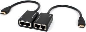 1 Pair 30M HDMI-compatible Extender Over RJ45 CAT5e CAT6 UTP LAN Extender Repeater 1080P 3D Extension Cord for PS3 DVD HDTV