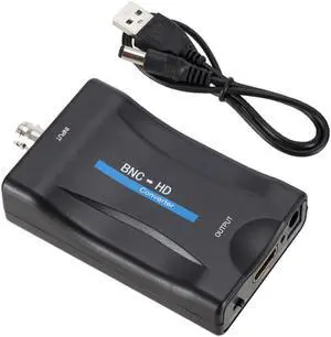 BNC To HDMI-compatible Converter 1080P/720P Display Video Audio Conversor Surveillance Monitor TV signal Converter with USB Cabl