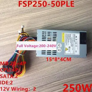 PSU For FSP AIO FLEX HTPC NAS ITX Small 1U 12V*2 250W Switching Power Supply FSP250-50PLE ATX-400