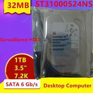 HDD For Seagate Brand 1TB 3.5" SATA 6 Gb/s 32MB 7200RPM For Internal HDD For Enterprise Class HDD For ST31000524NS