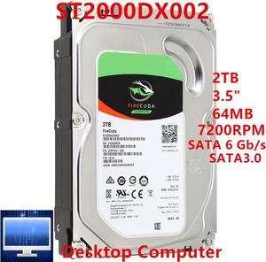 SSHD For Seagate Brand 2TB 3.5" SATA 6 Gb/s 64MB+8G 7200RPM For Internal SSHD For Desktop SSHD For ST2000DX002