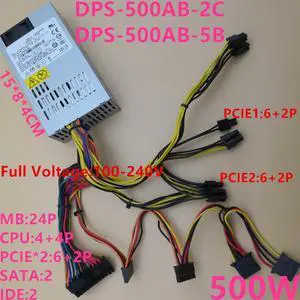 PSU For Delta AIO ITX FLEX NAS Small 1U M1 K39 M41 K49 500W Power Supply  DPS-500AB-2C DPS-500AB-5B