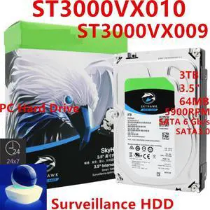 HDD For Seagate 3TB 3.5" SATA 64MB 5900RPM For Internal HDD For Surveillance HDD For ST3000VX010 ST3000VX009