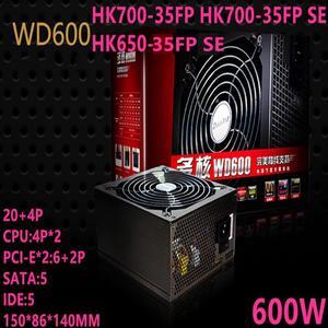 PSU For Huntkey Brand WD600 Ative Back alignment Mute 600W Power Supply HK700-35FP HK700-35FP SE HK650-35FP SE