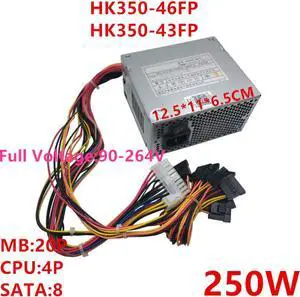 PSU For Huntkey SFX DVR NVR SATA*8 250W Switching Power Supply HK350-46FP HK350-43FP