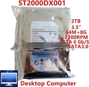 SSHD For Seagate Brand 2TB 3.5" SATA 6 Gb/s 64MB+8G 7200RPM For Internal SSHD For Desktop SSHD For ST2000DX001