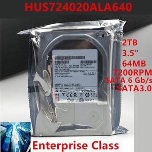 HDD For Hgst 2TB 3.5" SATA 6 Gb/s 64MB 7200RPM For Internal Hard Disk For Enterprise Class HDD For HUS724020ALA640