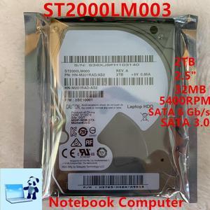 HDD For Seagate/Samsung 2TB 2.5" SATA 6 Gb/s 32MB 5400RPM For Internal Hard Disk For Notebook HDD For ST2000LM003