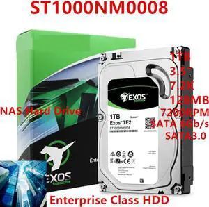 HDD For Seagate 1TB 3.5" 7.2K SATA 6Gb/s 128MB 7200RPM For Internal Hard Disk For Enterprise HDD For ST1000NM0008