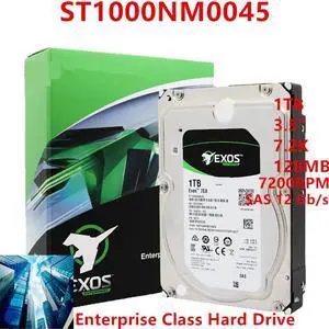 HDD For Seagate Exos 1TB 3.5" 7.2K SAS 128MB 7.2K For Internal HDD For Enterprise HDD For ST1000NM0045 ST1000NM001A