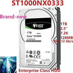 HDD For Seagate Exos 1TB 2.5" SAS 12 Gb/s 128MB 7200RPM For Internal HDD For Enterprise Class HDD For ST1000NX0333