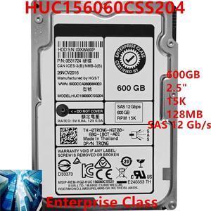 HDD For Dell 600GB 2.5" 15K SAS 128MB For Internal HDD For Enterprise Class HDD For 0TRCN6 TRCN6 HUC156060CSS204