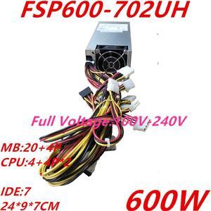 PSU For FSP 80plus Bronze CPU8P*2 2U 600W Switching Power Supply FSP600-702UH FSP600-702UC FSP700-802UK