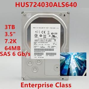 HDD For Hgst 3TB 3.5" SAS 6 Gb/s 64MB 7200RPM For Internal Hard Disk For Enterprise Class HDD For HUS724030ALS640