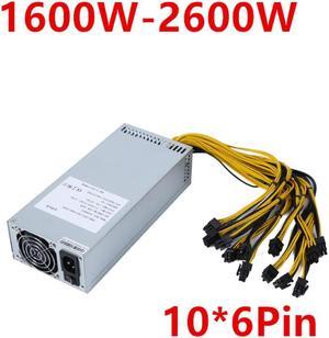 Miner PSU For ZUMAX 2U Single 12V 10*6Pin Mining Power Supply 1600W 1800W 2000W 2200W 2400W 2600W