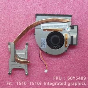 For Lenovo Thinkpad T510 T510i CPU Cooling Fan Heatsink Radiator Cooler FRU60Y5489 60Y5490 60Y4977