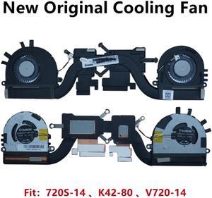 For Lenovo Ideapad 720S-14 720S-14IKB K42-80 V720-14 Cooling Fan Heatsink Radiator EG50040S1-CA10-S9A -CA60