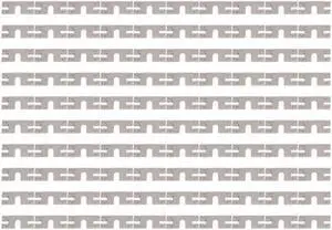 100 Buah Lembar Pencuci Konduktif PV Pelindung Gasket Konduktif PV untuk Rel Panduan Slot 30X40 T