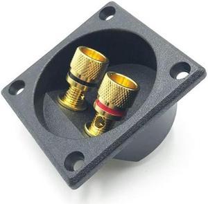 Banana Socket Speaker Terminal Speaker Connection Box Speaker Accessories Pure Copper Junction Clip Square Junction Box