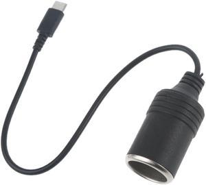 PD Type-C Male to 12V Car Socket Power Cable for Car 12V Powered devices