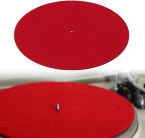 Turntable Mat Slipmat Audiophile 3mm Felt Platter Vinyl Record Players Anti-Vibration Durable Anti-Static