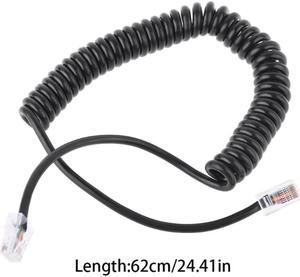 8Pin RJ45 to RI45 Speaker Mic Cable Line for ICOM HM-98 HM-133 HM-133V HM-133S