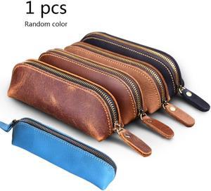 Portable Leather for CASE Mini PU Leather Pen Pocket Pen Sleeve Zippered Pen Pou