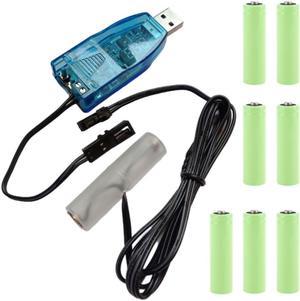 1m USB to AA Dummy Cable 1.5V 3V 6V 12V Power Supply Cord Converter Wire Replace 1-8pcs LR6 Batteries