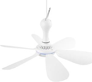 Summer Silent Ceiling Fans 16.5in USB 5V 5W Quiet Hanging Fan 333RPM Camping Fan