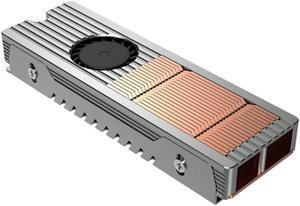 .2 2280 SSD Heatsink with Turbo Fan 10000RPM M2 NVME SSD Cooler Aluminum+Copper