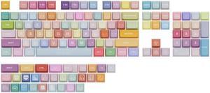 133 Keycaps Full Five-sided Pbt Sublimation Keycap XDA Profile Custom Keycaps Thick PBT Keycaps for Mechanical Keyboard