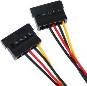 4Pin IDE Molex To 3 ATA SATA Power Splitter Extension Cable Connectors