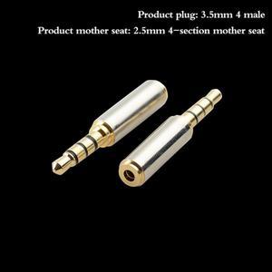 Plated Mobile Phone Headset Adapter Converter 3.5mm Male to 2.5mm Female Audio Conversion Connector Stereo Audio Headphone Jack