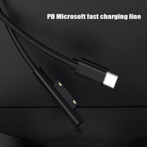 1.5m USB Type C Power Supply Charger Adapter 65W 15V 3A PD Fast Charging Cable for Microsoft Surface Pro 7 6 5 4 3 Book 2