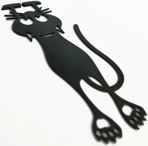 Black Cat Book Bookmark 3D Plastic Three-Dimensional Cute Cat Bookmark Office school supplies Creative Gift Stationery